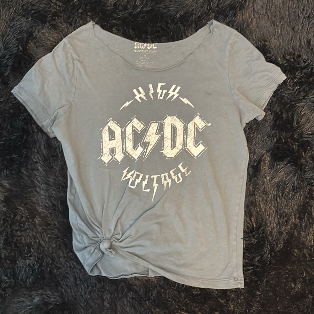 AC/DC High Voltage Wide Neck Graphic Concert Tee Size small